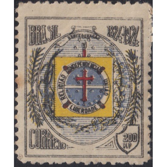 Brasil Brazil 187 1924 100 Años de la Fed. de Estados brasileños del Ecuador MH Brasil Brazil 187 1924 100 Años de la Fed. de Estados brasileños del Ecuador MH