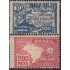 Brasil Brazil 189/90 1927 Centenario de la Fundación de cursos de Derecho MH
