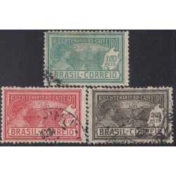Brasil Brazil 191/93 1927 Bicentenario de la Cultura del Café Usado