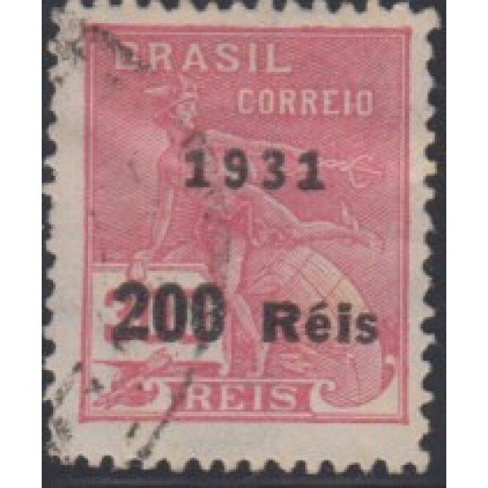 Brasil Brazil 235 (E) 1931 T.P de 1928-41 Sobrecarga Usado