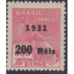 Brasil Brazil 235a(F) 1931 T.P de 1928-41 Sobrecarga MNH