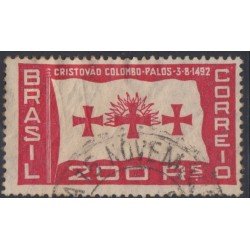 Brasil Brazil 254 1933 441 Años de la salida de Colón del puerto de Palos Usado Brasil Brazil 254 1933 441 Años de la salida de Colón del puerto de Palos Usado