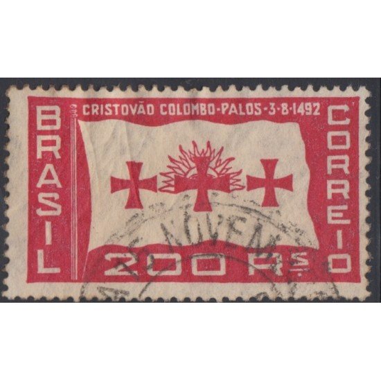 Brasil Brazil 254 1933 441 Años de la salida de Colón del puerto de Palos Usado Brasil Brazil 254 1933 441 Años de la salida de Colón del puerto de Palos Usado