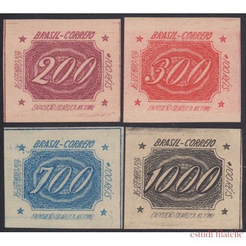 Brasil Brazil 269/72 1934 Exposición Filatélica Internacional de Río de Janeiro MNH