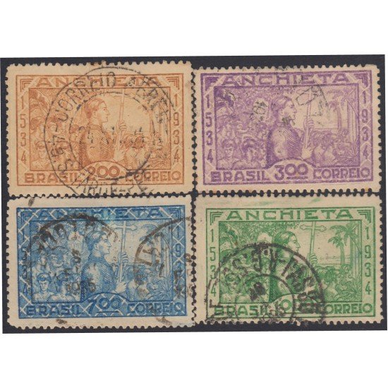 Brasil Brazil 275/78 1934 Fundación de San Paulo para José Anchieta Usado