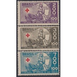 Brasil Brazil 288/90 1935 3ra Conferencia panamericana de la Cruz Roja MNH Brasil Brazil 288/90 1935 3ra Conferencia panamericana de la Cruz Roja MNH