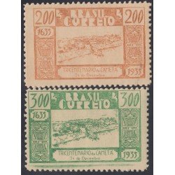 Brasil Brazil 303/04 1935 Tricentenario de la Fundación de la Villa de Cameta MNH Brasil Brazil 303/04 1935 Tricentenario de la Fundación de la Villa de Cameta MNH