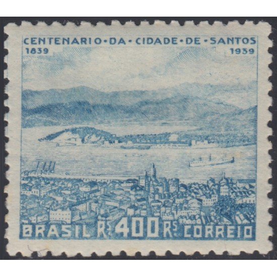 Brasil Brazil 348 1939 Centenario de la Villa de Santos MNH Brasil Brazil 348 1939 Centenario de la Villa de Santos MNH