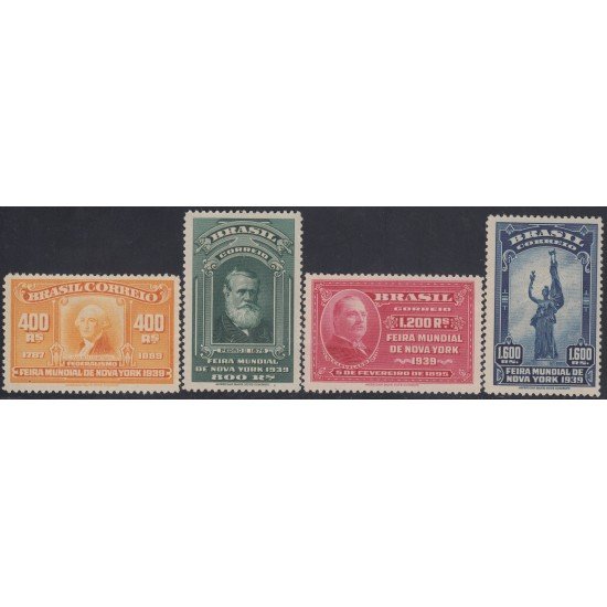 Brasil Brazil 352/55 1939 Exposición Internacional de Nueva York MNH Brasil Brazil 352/55 1939 Exposición Internacional de Nueva York MNH