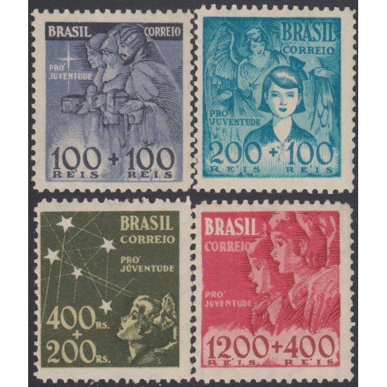 Brasil Brazil 359/62 1940 Emitido para el beneficio de obras para niños MNH Brasil Brazil 359/62 1940 Emitido para el beneficio de obras para niños MNH