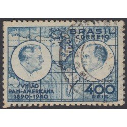 Brasil Brazil 363 1940 50 Años de la Unión Panamericana Usado Brasil Brazil 363 1940 50 Años de la Unión Panamericana Usado
