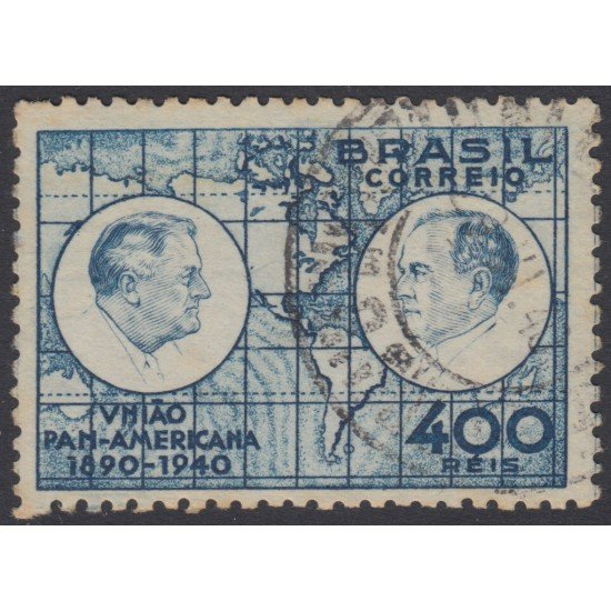 Brasil Brazil 363 1940 50 Años de la Unión Panamericana Usado Brasil Brazil 363 1940 50 Años de la Unión Panamericana Usado