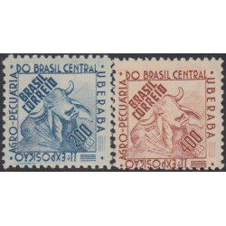 Brasil Brazil 400/01 1942 II Exposición agrícola de Brasil Central MNH Brasil Brazil 400/01 1942 II Exposición agrícola de Brasil Central MNH