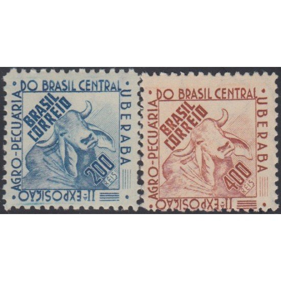 Brasil Brazil 400/01 1942 II Exposición agrícola de Brasil Central MNH Brasil Brazil 400/01 1942 II Exposición agrícola de Brasil Central MNH