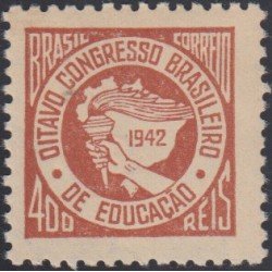 Brasil Brazil 402 1942 VIII Congreso brasileño de Educación MNH Brasil Brazil 402 1942 VIII Congreso brasileño de Educación MNH