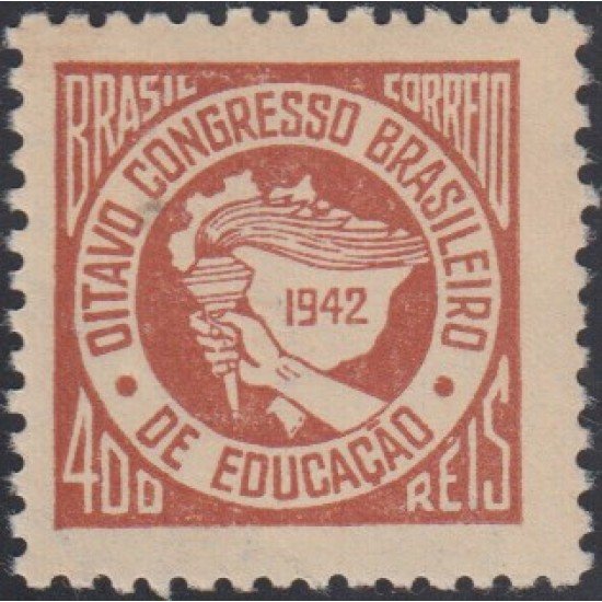Brasil Brazil 402 1942 VIII Congreso brasileño de Educación MNH Brasil Brazil 402 1942 VIII Congreso brasileño de Educación MNH
