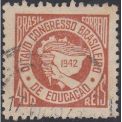 Brasil Brazil 402 1942 VIII Congreso brasileño de Educación Usado Brasil Brazil 402 1942 VIII Congreso brasileño de Educación Usado