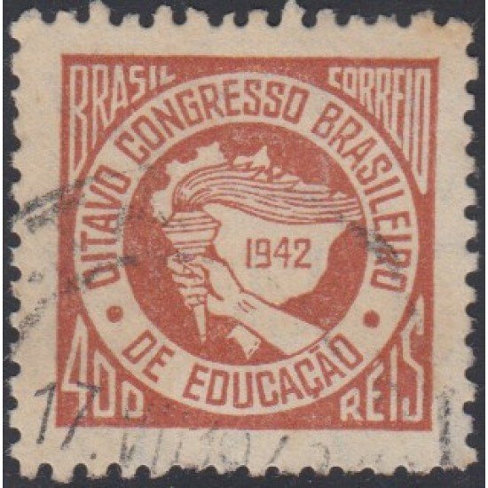 Brasil Brazil 402 1942 VIII Congreso brasileño de Educación Usado Brasil Brazil 402 1942 VIII Congreso brasileño de Educación Usado