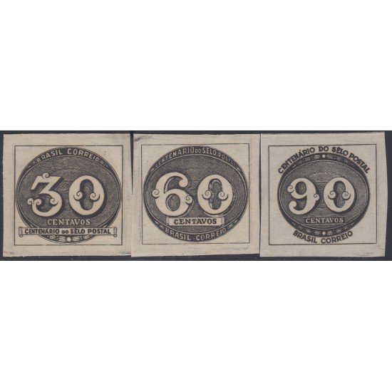 Brasil Brazil 407/09 1943 Centenario de los timbres de Brasil MNH Brasil Brazil 407/09 1943 Centenario de los timbres de Brasil MNH