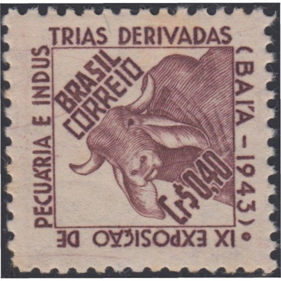 Brasil Brazil 412 1943 9º Exposición de lechería y ganado brasileño MH Brasil Brazil 412 1943 9º Exposición de lechería y ganado brasileño MH