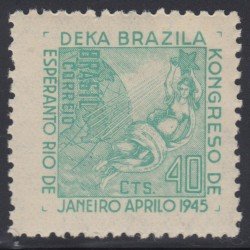 Brasil Brazil 423 1945 10º Congreso de esperanza de Río de Janeiro MH Brasil Brazil 423 1945 10º Congreso de esperanza de Río de Janeiro MH