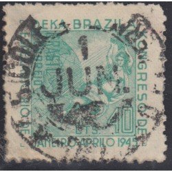 Brasil Brazil 423 1945 10º Congreso de esperanza de Río de Janeiro Usado Brasil Brazil 423 1945 10º Congreso de esperanza de Río de Janeiro Usado