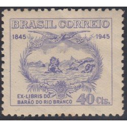 Brasil Brazil 424 1945 100 Años del nacimiento del Barón de Río Branco MH Brasil Brazil 424 1945 100 Años del nacimiento del Barón de Río Branco MH