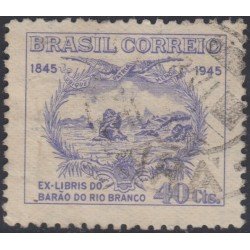 Brasil Brazil 424 1945 100 Años del nacimiento del Barón de Río Branco Usado Brasil Brazil 424 1945 100 Años del nacimiento del Barón de Río Branco Usado