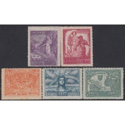 Brasil Brazil 425/29 1945 Victoria de Naciones Aliadas MNH Brasil Brazil 425/29 1945 Victoria de Naciones Aliadas MNH