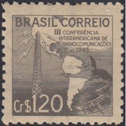 Brasil Brazil 437 1945 III Congreso Interamericano de Radio MH Brasil Brazil 437 1945 III Congreso Interamericano de Radio MH