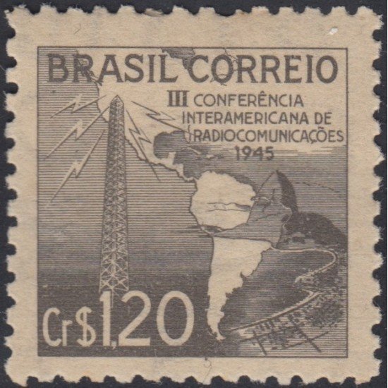 Brasil Brazil 437 1945 III Congreso Interamericano de Radio MH Brasil Brazil 437 1945 III Congreso Interamericano de Radio MH