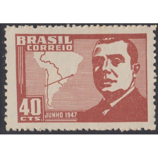 Brasil Brazil 455 1947 Visita del Presidente Videla de Chili MNH Brasil Brazil 455 1947 Visita del Presidente Videla de Chili MNH