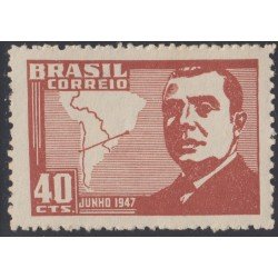 Brasil Brazil 455 1947 Visita del Presidente Videla de Chili MH