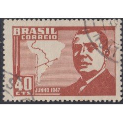 Brasil Brazil 455 1947 Visita del Presidente Videla de Chili Usado
