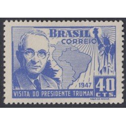 Brasil Brazil 456 1947 Visita del Presidente Truman MH
