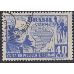 Brasil Brazil 456 1947 Visita del Presidente Truman Usado