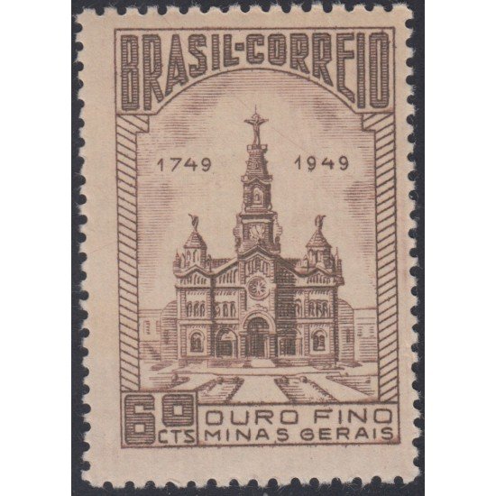 Brasil Brazil 474 1949 Fundación de la Villa de Oro Fino MNH Brasil Brazil 474 1949 Fundación de la Villa de Oro Fino MNH