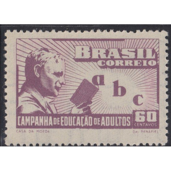 Brasil Brazil 475 1949 Campaña por la Instrucción de adultos MH