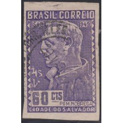 Brasil Brazil 477 1949 4º Centenario fundación de la Villa del Salvador Usado