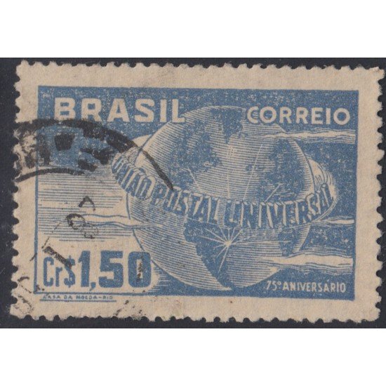 Brasil Brazil 479 1949 75 Aniversario de la UPU Usado