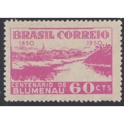 Brasil Brazil 487 1950 Centenario de la Villa de Blumenau MH Brasil Brazil 487 1950 Centenario de la Villa de Blumenau MH