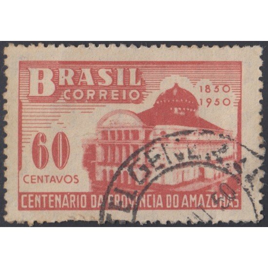 Brasil Brazil 489 1950 Centenario de los Estados de Amazona Usado Brasil Brazil 489 1950 Centenario de los Estados de Amazona Usado