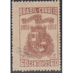 Brasil Brazil 492 1951 Centenario de la Villa de Joinville Usado Brasil Brazil 492 1951 Centenario de la Villa de Joinville Usado