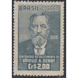 Brasil Brazil 497 1951 Geólogo Orville A. Derby MNH