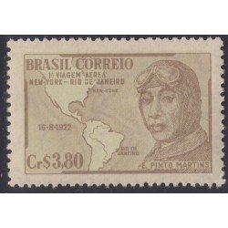 Brasil Brazil 499 1951 29 Años del 1er vuelo Nueva York- Río de Janeiro MNH