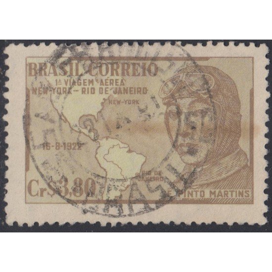 Brasil Brazil 499 1951 29 Años del 1er vuelo Nueva York- Río de Janeiro Usado