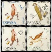 Sahara 293/96 1971 Día del Sello Fauna (aves) Bird MNH 