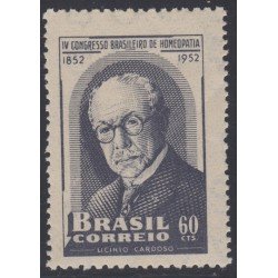 Brasil Brazil 509 1952 4º Congreso brasileño de Homeopatía MNH