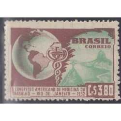 Brasil Brazil 517 1952 II Congreso de Medicina MH