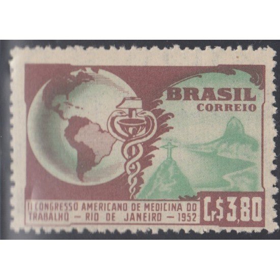 Brasil Brazil 517 1952 II Congreso de Medicina MH Brasil Brazil 517 1952 II Congreso de Medicina MH